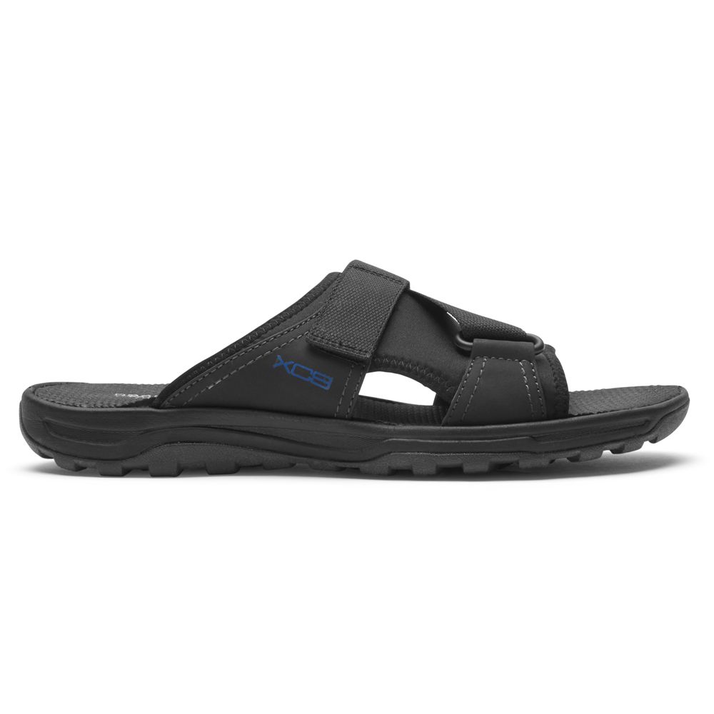 Șlapi Barbati Rockport Xcs Trail Technique Velcro Negrii - Romania 3018-ZDMLF